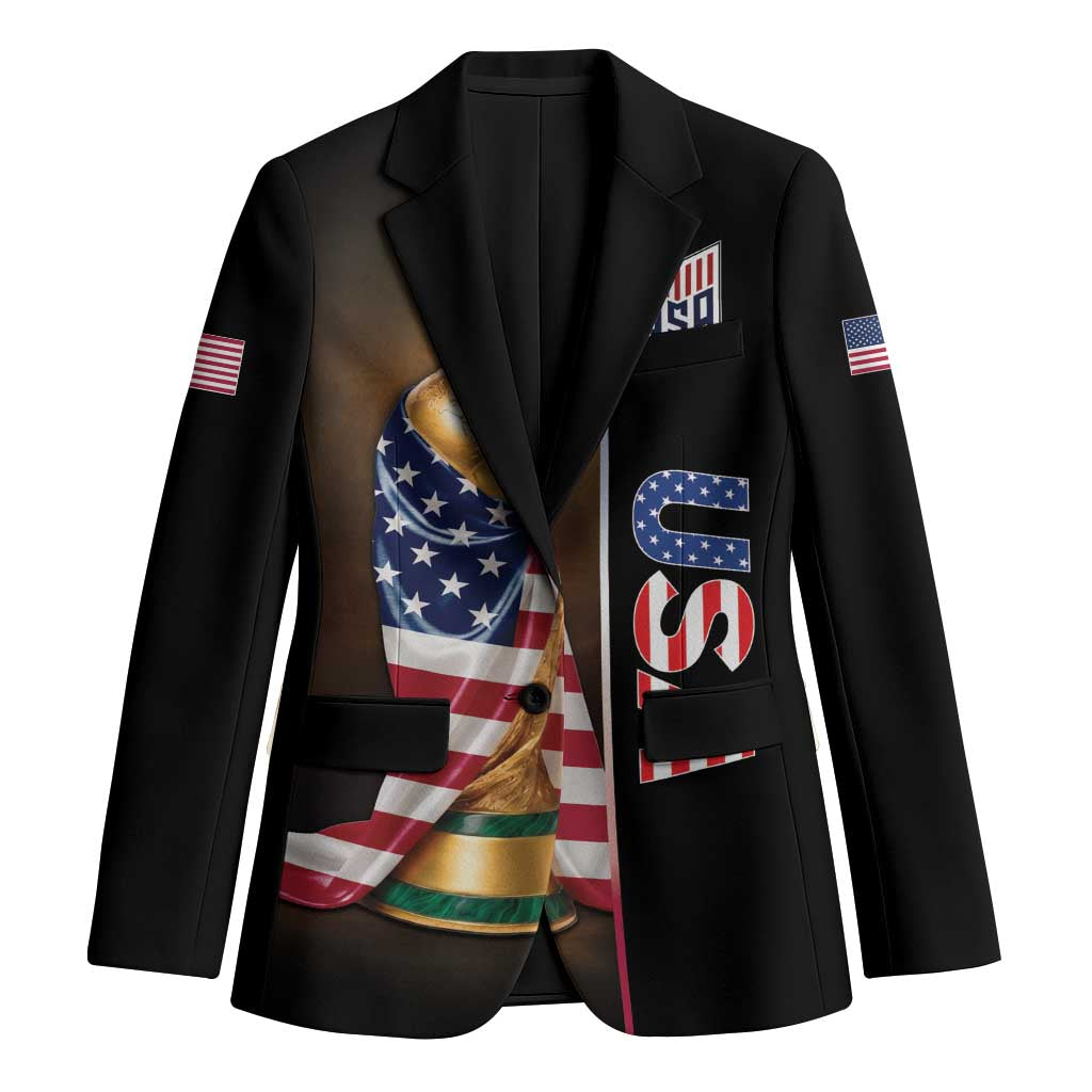 Personalized  USA Football 2026 Blazer Trophy Flag Pride Art