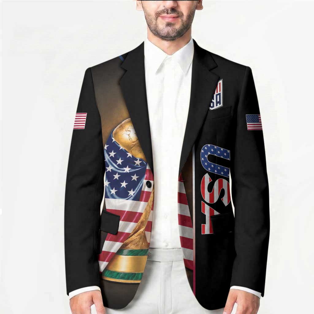 Personalized  USA Football 2026 Blazer Trophy Flag Pride Art
