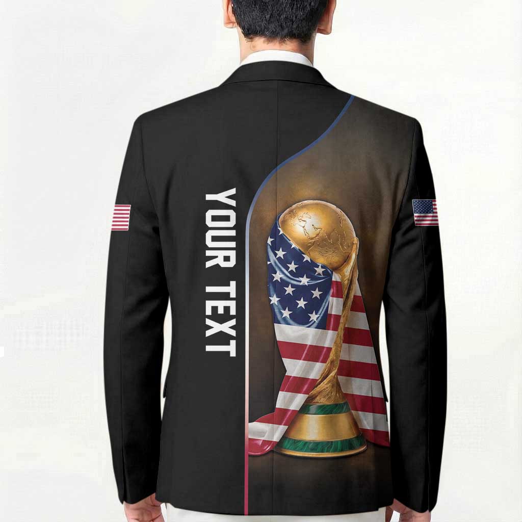 Personalized  USA Football 2026 Blazer Trophy Flag Pride Art