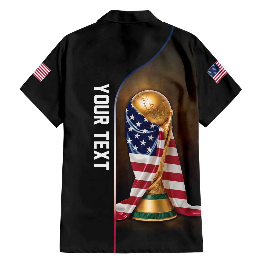 Personalized  USA Football 2026 Hawaiian Shirt Trophy Flag Pride Art