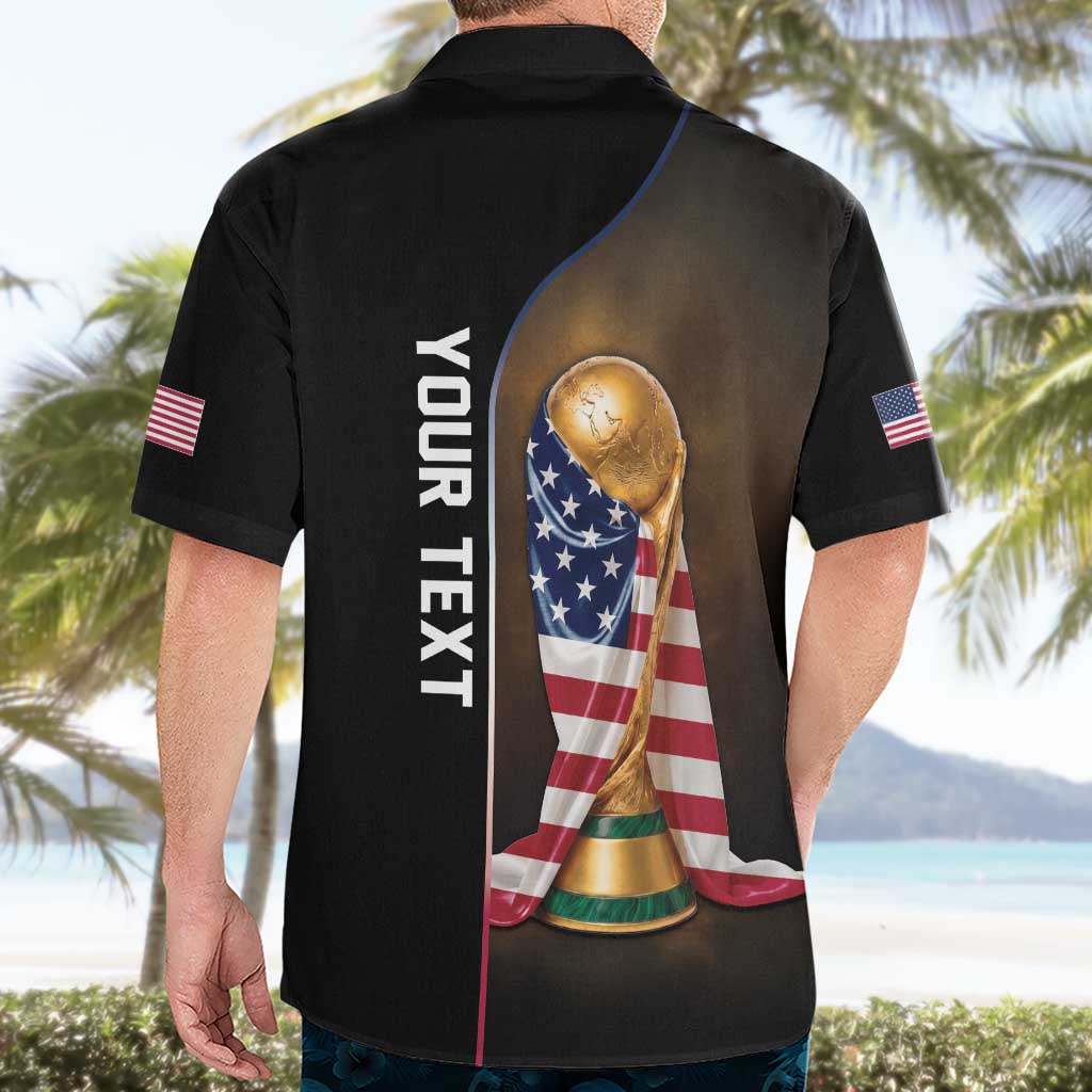 Personalized  USA Football 2026 Hawaiian Shirt Trophy Flag Pride Art