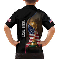 Personalized  USA Football 2026 Hawaiian Shirt Trophy Flag Pride Art