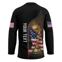 Personalized  USA Football 2026 Hockey Jersey Trophy Flag Pride Art