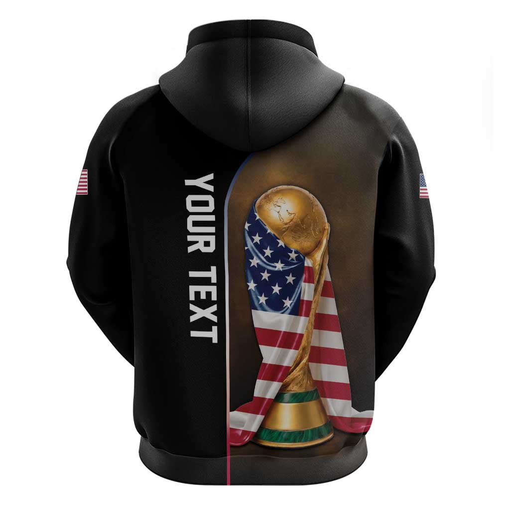 Personalized  USA Football 2026 Hoodie Trophy Flag Pride Art