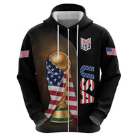 Personalized  USA Football 2026 Hoodie Trophy Flag Pride Art