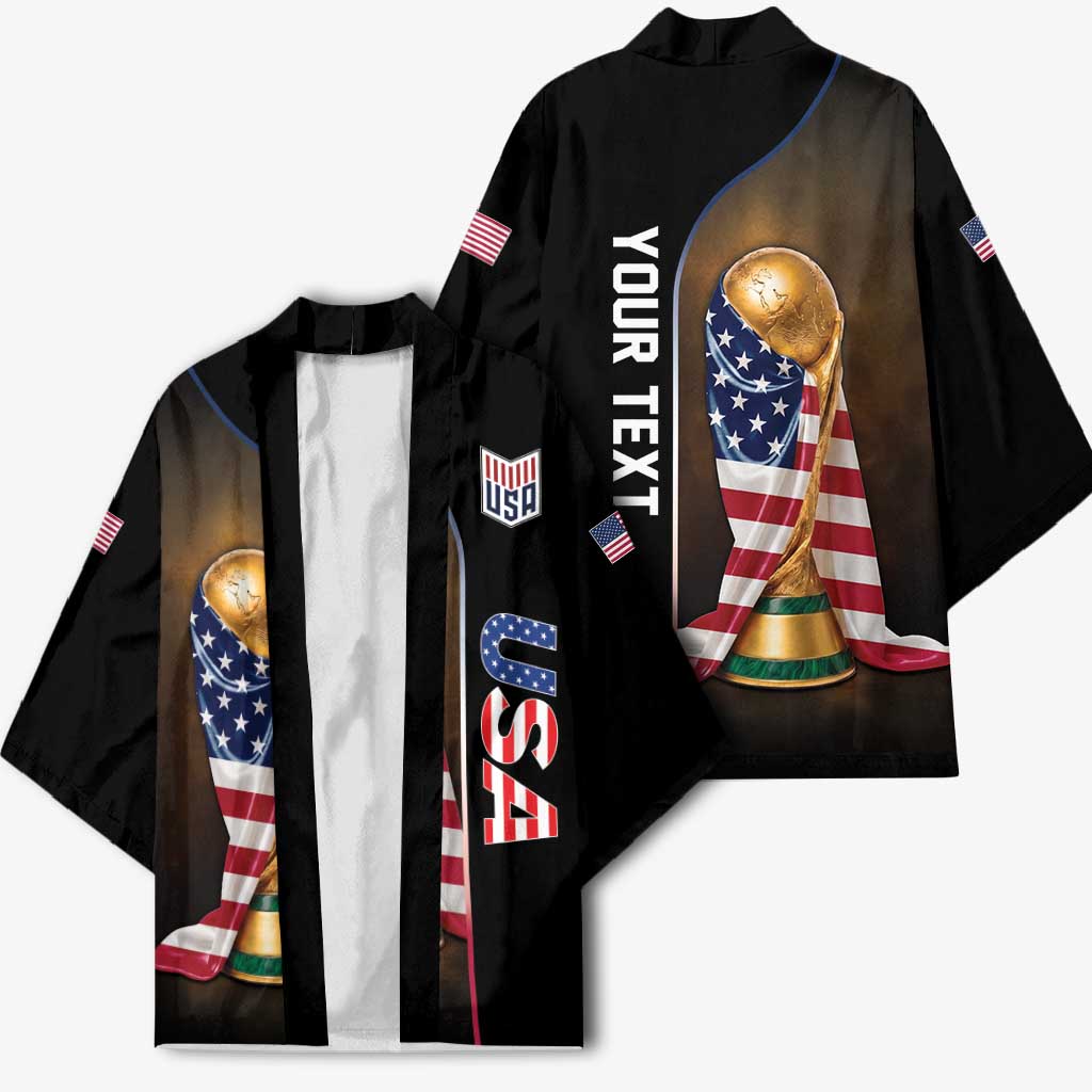 Personalized  USA Football 2026 Kimono Trophy Flag Pride Art