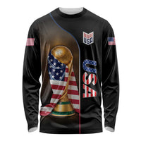 Personalized  USA Football 2026 Long Sleeve Shirt Trophy Flag Pride Art