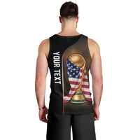 Personalized  USA Football 2026 Men Tank Top Trophy Flag Pride Art