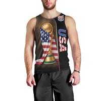 Personalized  USA Football 2026 Men Tank Top Trophy Flag Pride Art