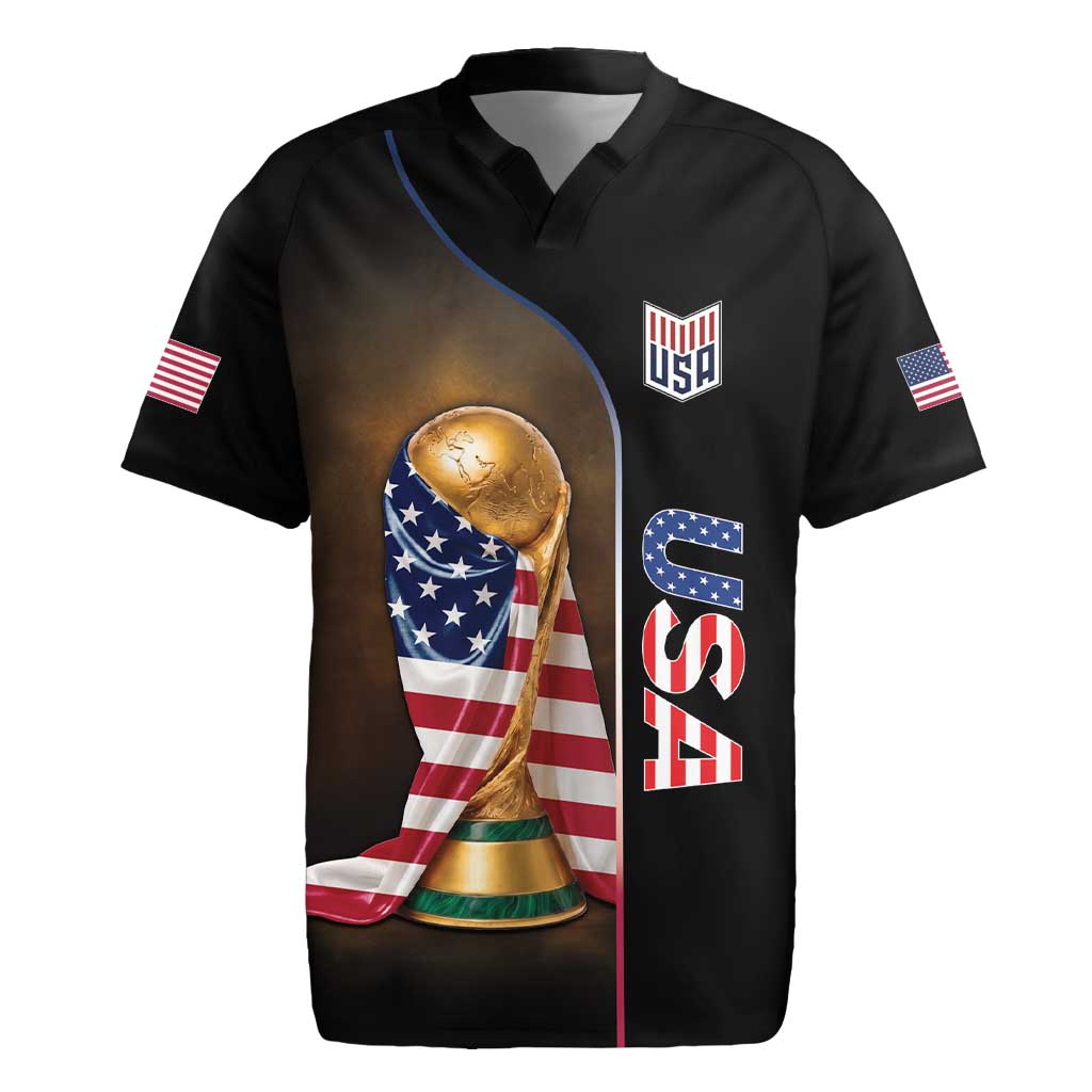 Personalized  USA Football 2026 Rugby Jersey Trophy Flag Pride Art