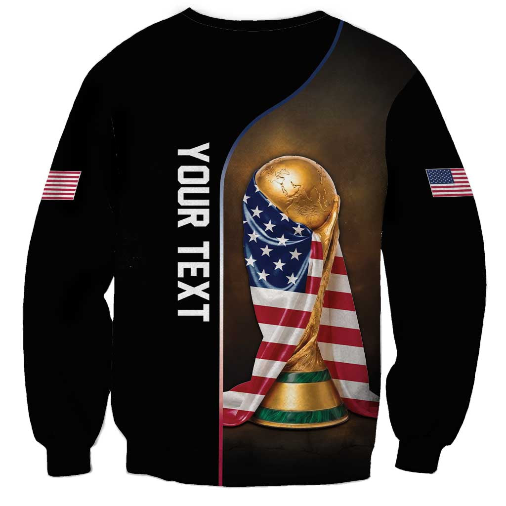 Personalized  USA Football 2026 Sweatshirt Trophy Flag Pride Art