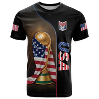 Personalized  USA Football 2026 T Shirt Trophy Flag Pride Art