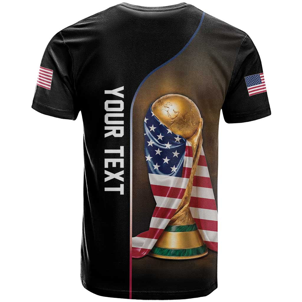 Personalized  USA Football 2026 T Shirt Trophy Flag Pride Art