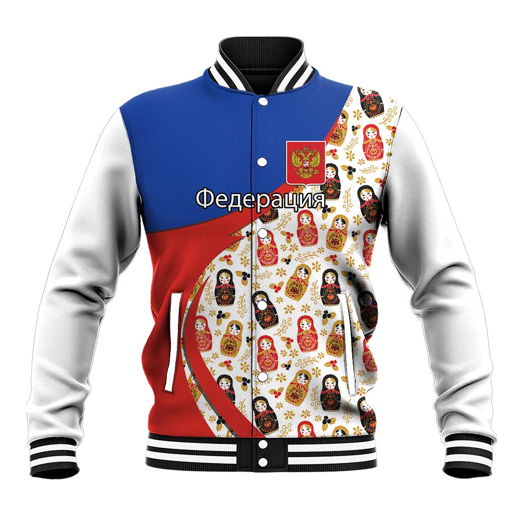 Russian Doll Baseball Jacket Flag Color Style No1 - Wonder Print Shop