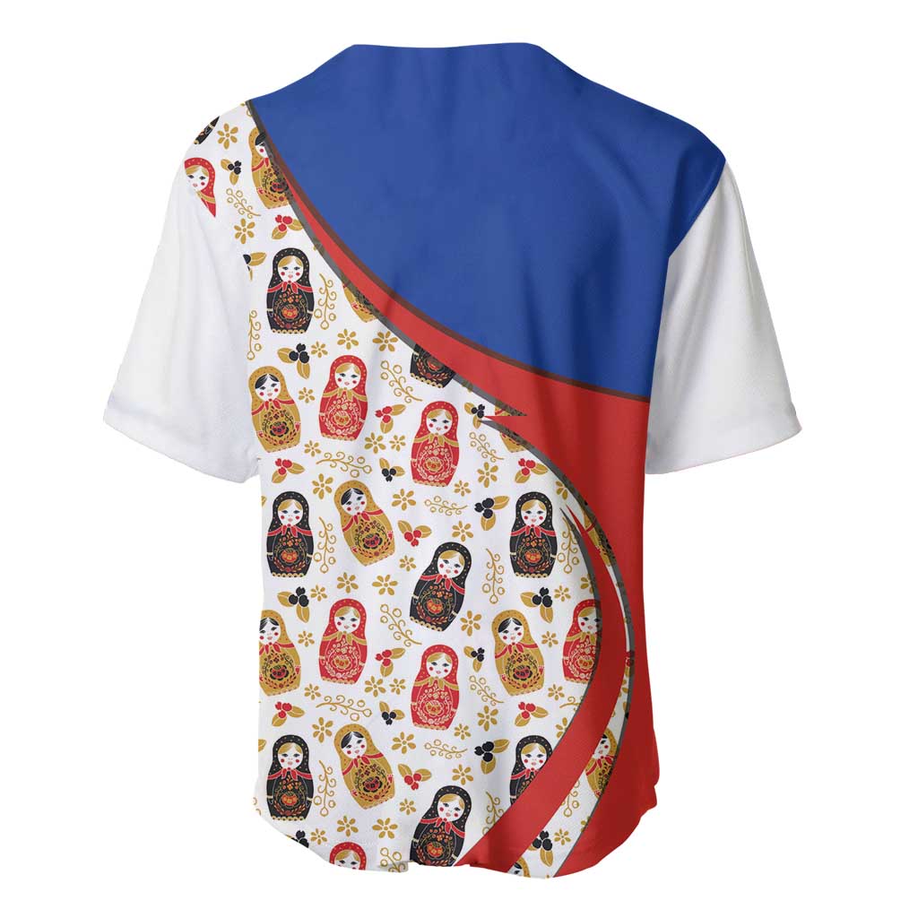Russian Doll Baseball Jersey Flag Color Style No1 - Wonder Print Shop