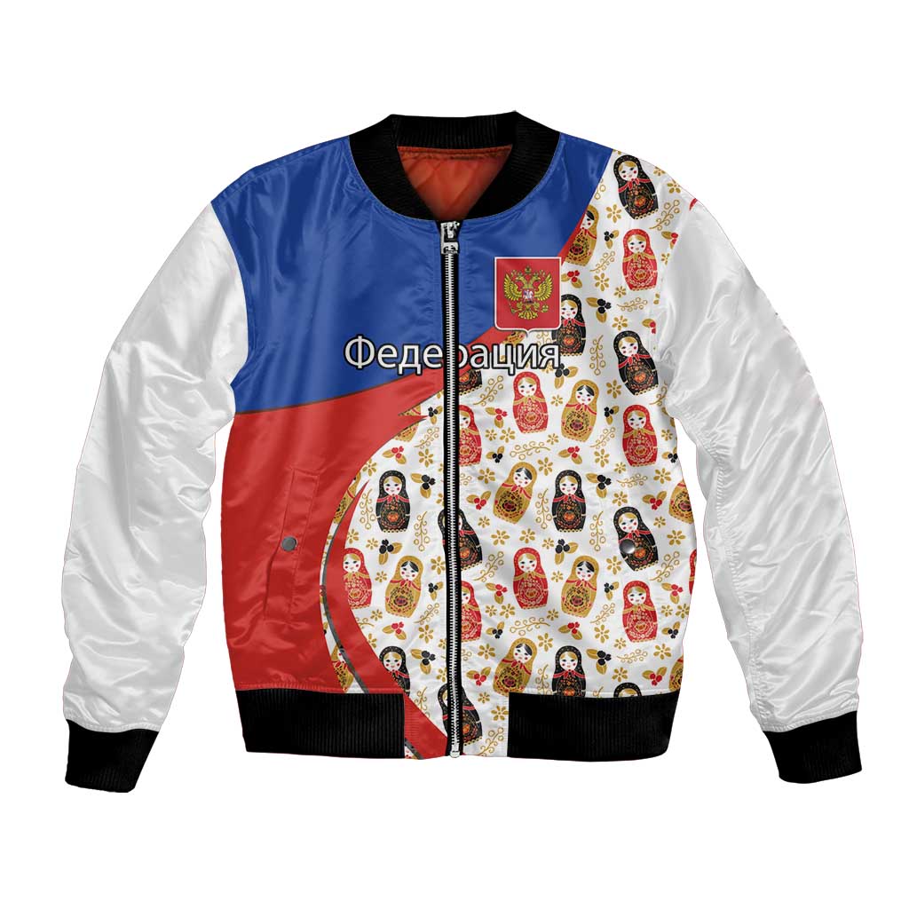 Russian Doll Bomber Jacket Flag Color Style No1 - Wonder Print Shop