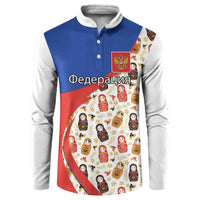 Russian Doll Button Sweatshirt Flag Color Style No1 - Wonder Print Shop