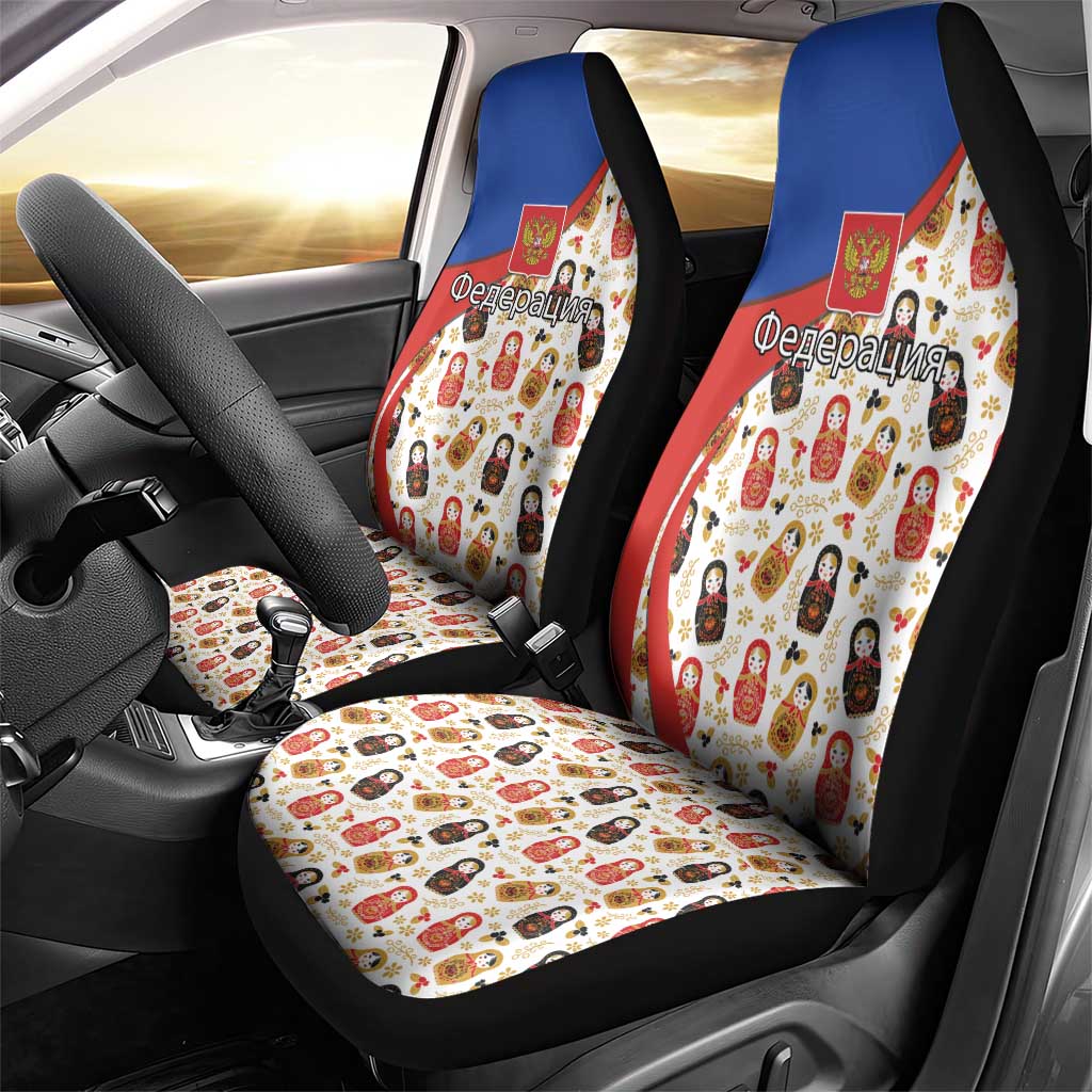 Russian Doll Car Seat Cover Flag Color Style No1 - Wonder Print Shop