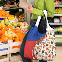 Russian Doll Grocery Bag Flag Color Style No1 - Wonder Print Shop