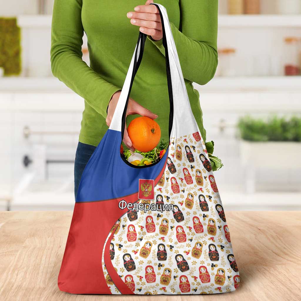 Russian Doll Grocery Bag Flag Color Style No1 - Wonder Print Shop