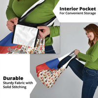 Russian Doll Grocery Bag Flag Color Style No1 - Wonder Print Shop