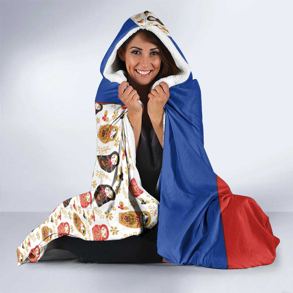 Russian Doll Hooded Blanket Flag Color Style No1 - Wonder Print Shop