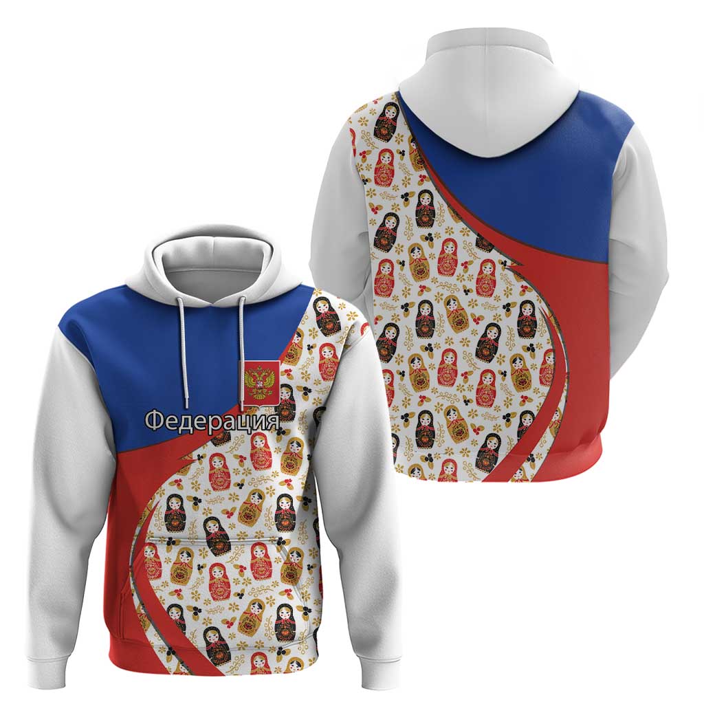 Russian Doll Hoodie Flag Color Style No1 - Wonder Print Shop