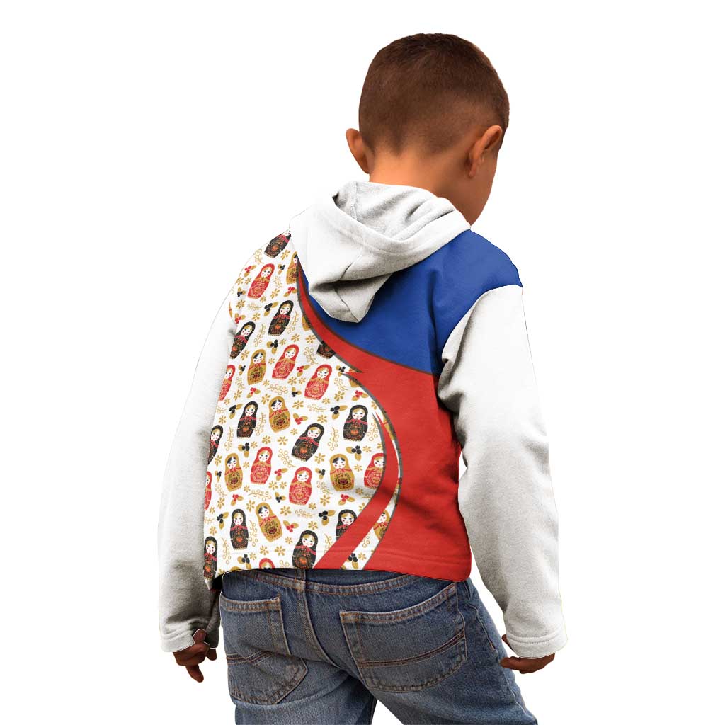 Russian Doll Kid Hoodie Flag Color Style No1 - Wonder Print Shop