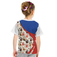 Russian Doll Kid T Shirt Flag Color Style No1 - Wonder Print Shop