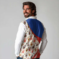 Russian Doll Long Sleeve Polo Shirt Flag Color Style No1 - Wonder Print Shop