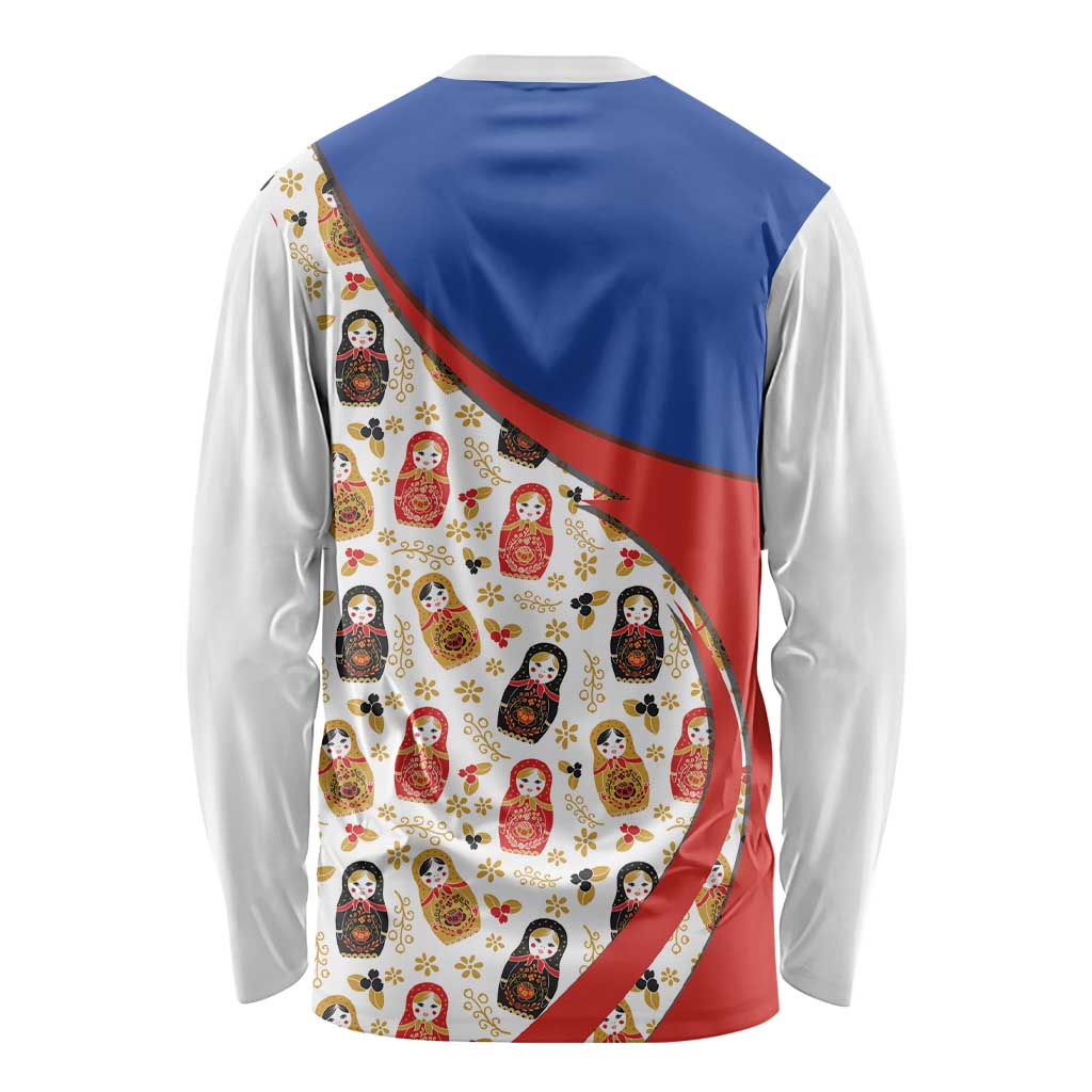 Russian Doll Long Sleeve Shirt Flag Color Style No1 - Wonder Print Shop