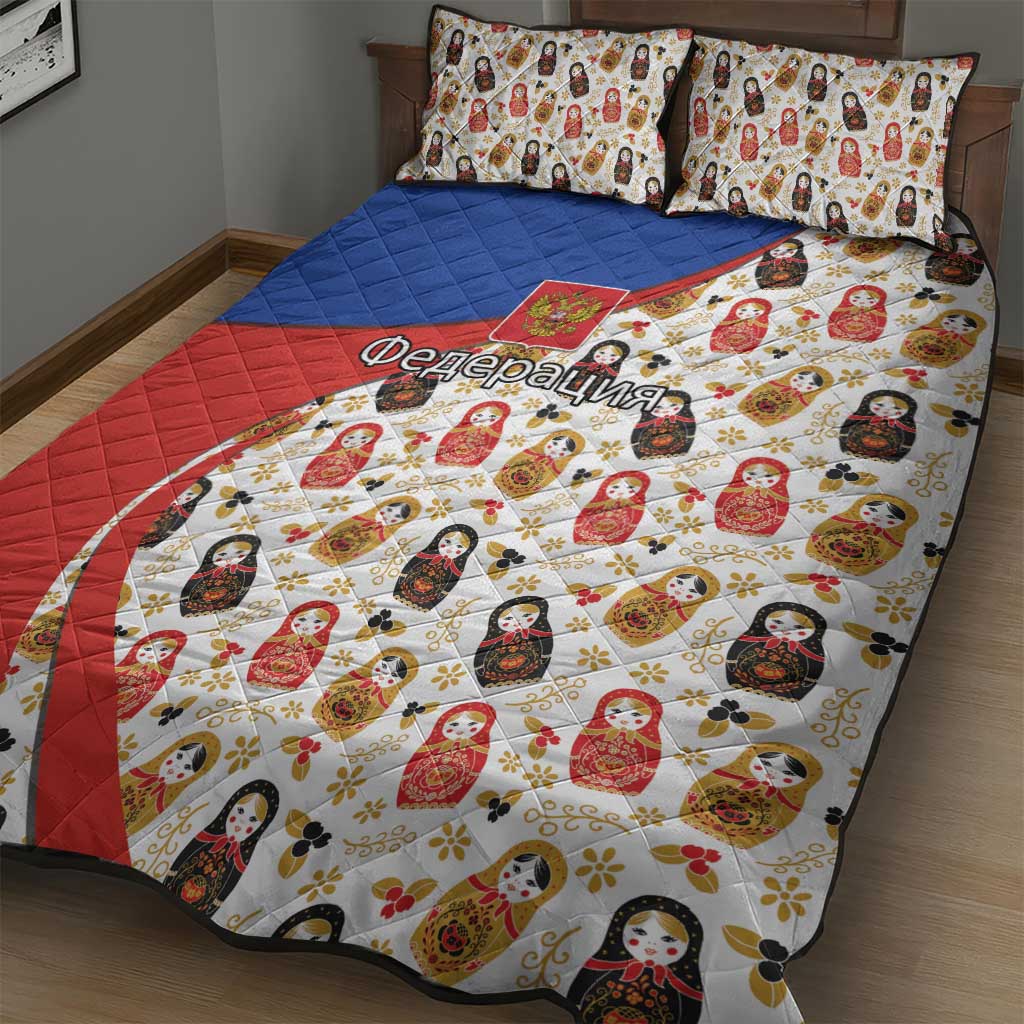 Russian Doll Quilt Bed Set Flag Color Style No1 - Wonder Print Shop