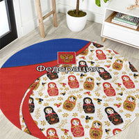Russian Doll Round Carpet Flag Color Style No1 - Wonder Print Shop