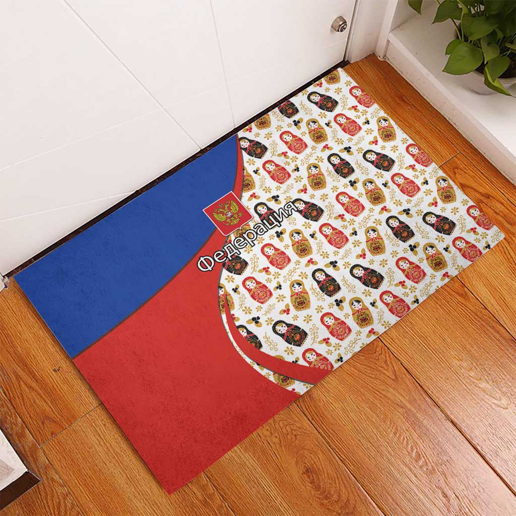 Russian Doll Rubber Doormat Flag Color Style No1 - Wonder Print Shop