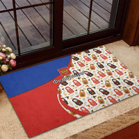 Russian Doll Rubber Doormat Flag Color Style No1 - Wonder Print Shop
