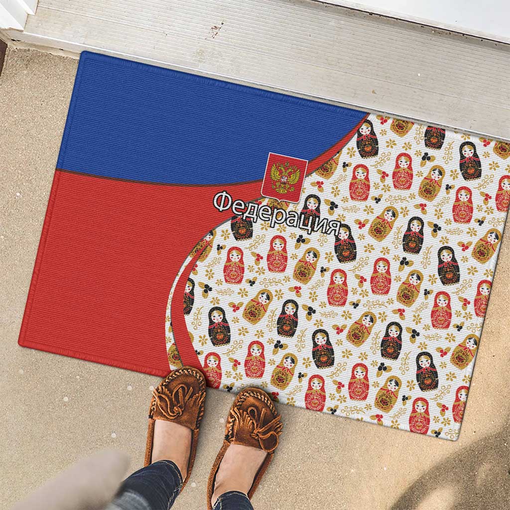 Russian Doll Rubber Doormat Flag Color Style No1 - Wonder Print Shop