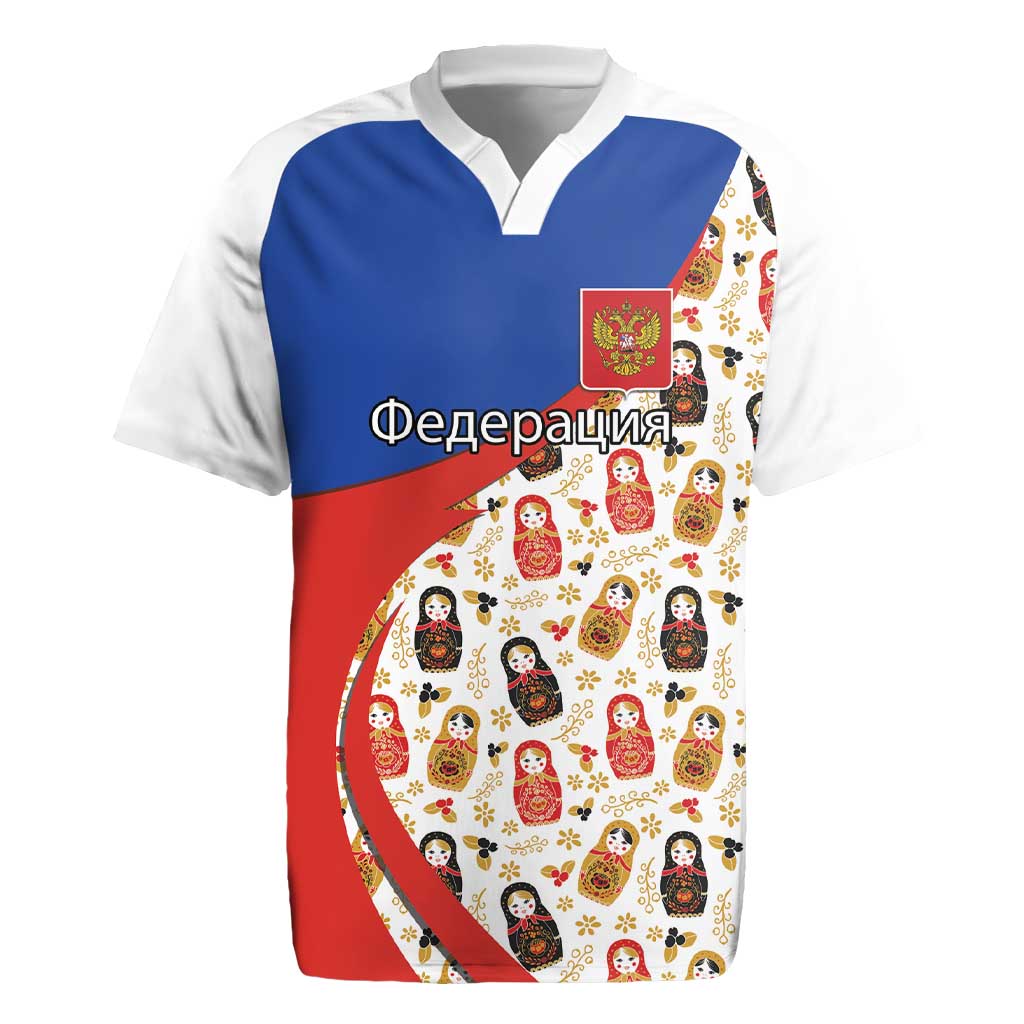 Russian Doll Rugby Jersey Flag Color Style No1 - Wonder Print Shop