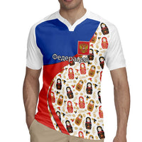 Russian Doll Rugby Jersey Flag Color Style No1 - Wonder Print Shop