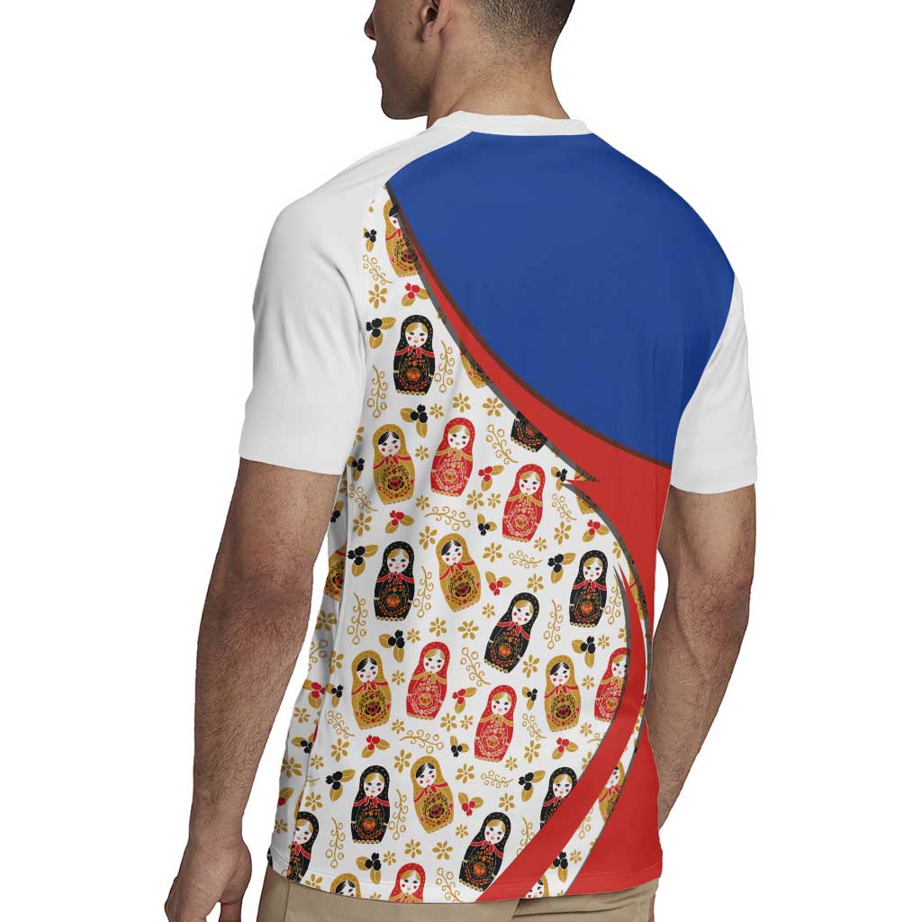 Russian Doll Rugby Jersey Flag Color Style No1 - Wonder Print Shop