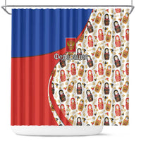 Russian Doll Shower Curtain Flag Color Style No1 - Wonder Print Shop