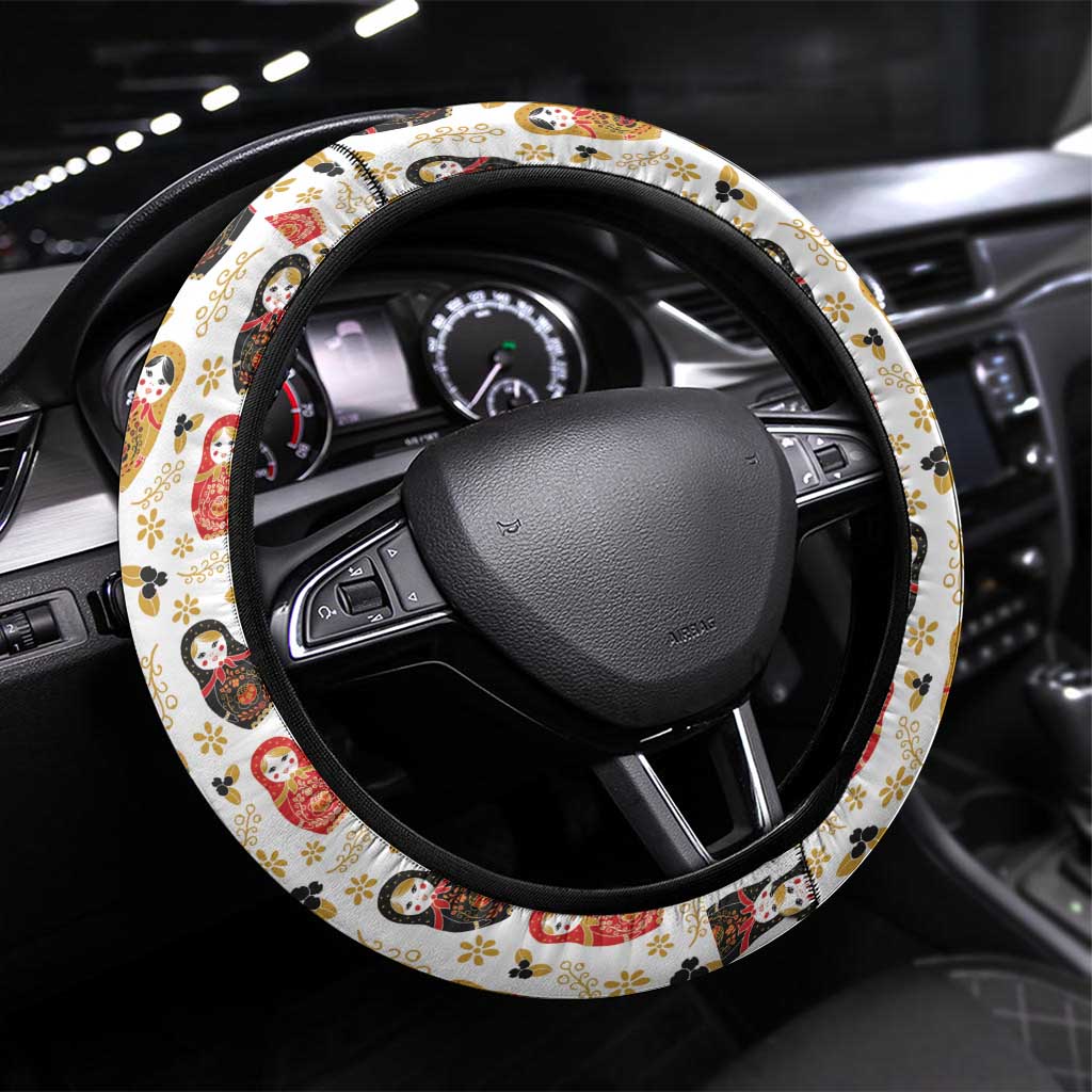 Russian Doll Steering Wheel Cover Flag Color Style No1 - Wonder Print Shop