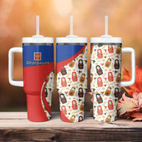 Russian Doll Tumbler With Handle Flag Color Style No1 - Wonder Print Shop