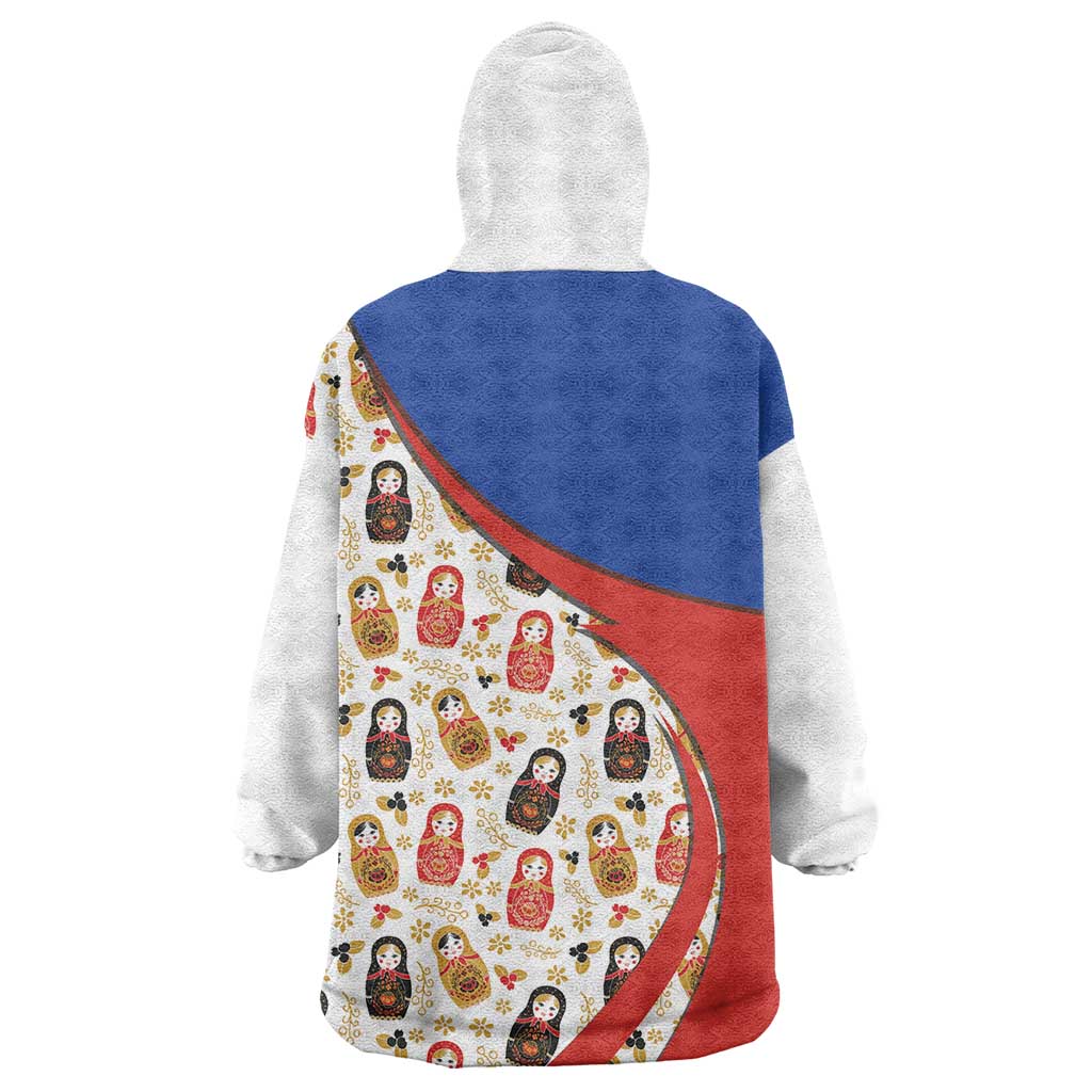 Russian Doll Wearable Blanket Hoodie Flag Color Style No1 - Wonder Print Shop