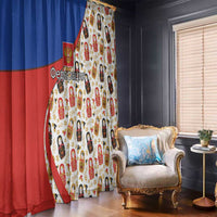 Russian Doll Window Curtain Flag Color Style No1 - Wonder Print Shop