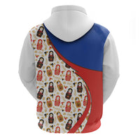 Russian Doll Zip Hoodie Flag Color Style No1 - Wonder Print Shop