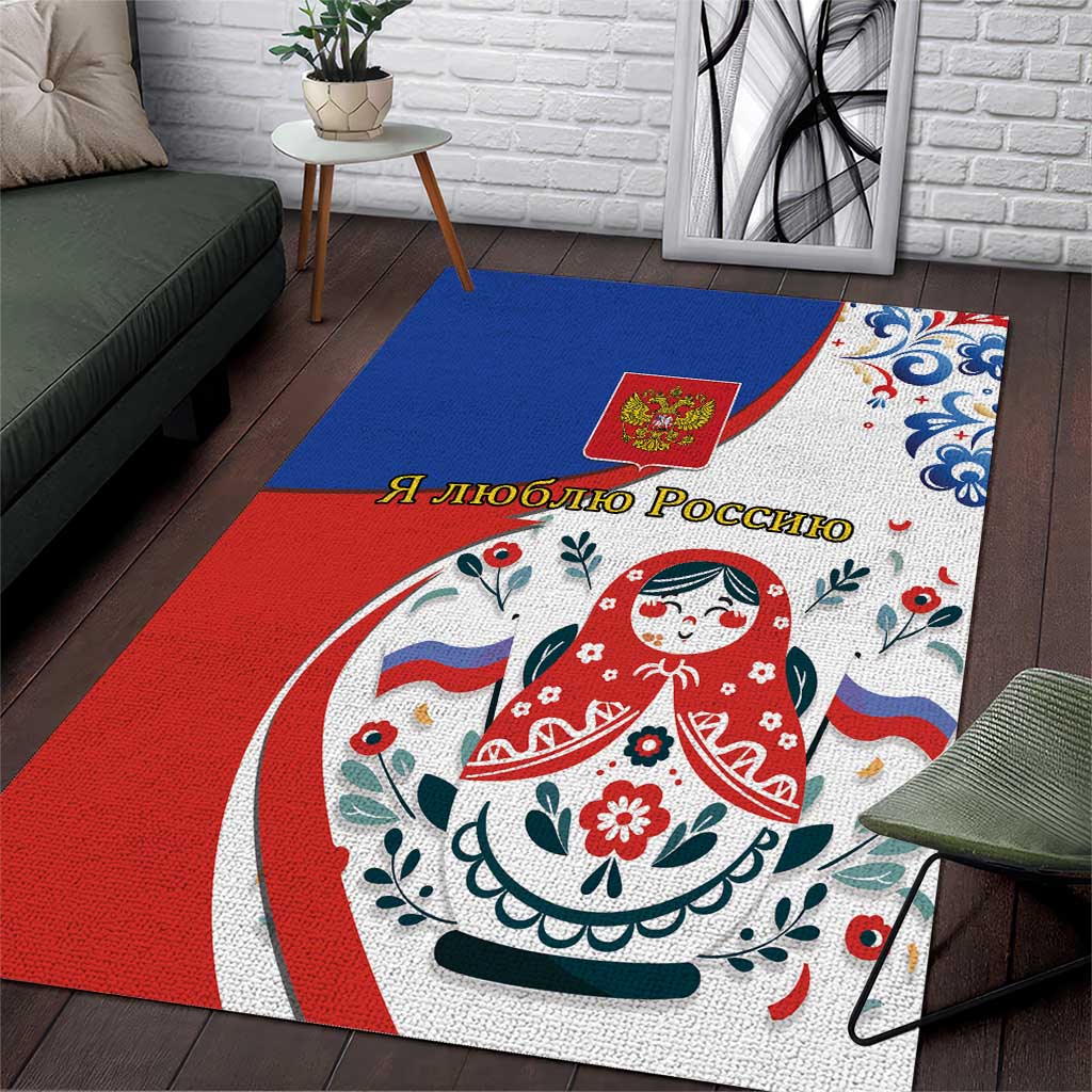 Matryoshka Doll Area Rug Flag Color Style No2 - Wonder Print Shop