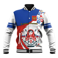 Matryoshka Doll Baseball Jacket Flag Color Style No2 - Wonder Print Shop