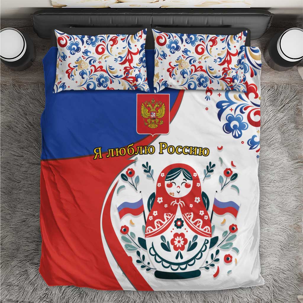 Matryoshka Doll Bedding Set Flag Color Style No2 - Wonder Print Shop