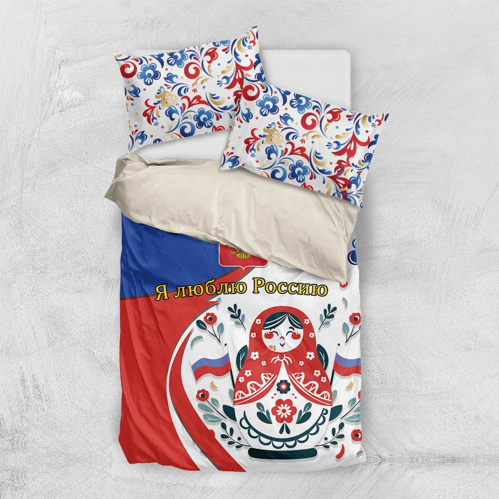 Matryoshka Doll Bedding Set Flag Color Style No2 - Wonder Print Shop