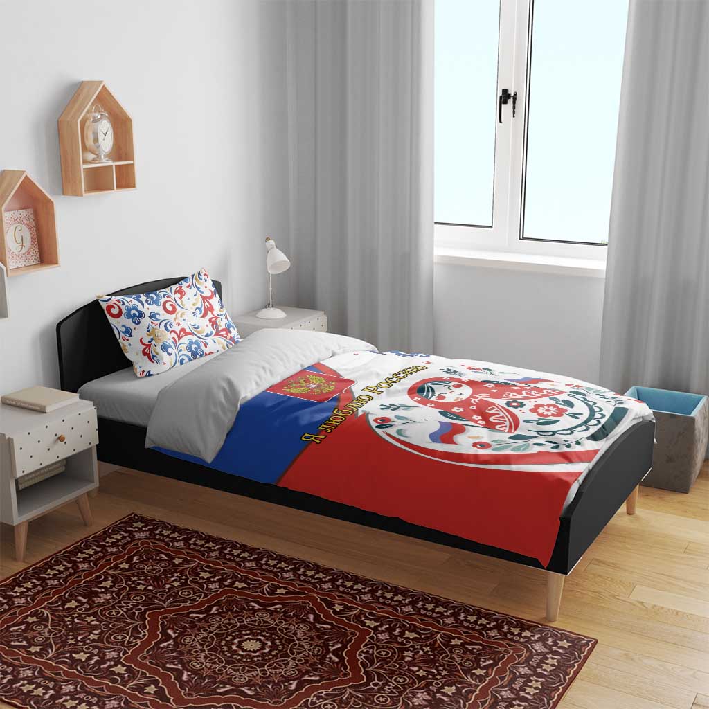 Matryoshka Doll Bedding Set Flag Color Style No2 - Wonder Print Shop